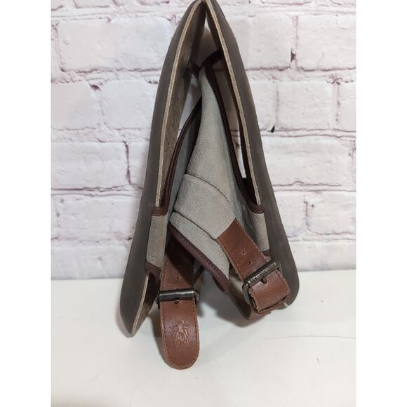 Fly London Miya Tan Khaki Leaher Thong Ankle Wrap Sandals Flats Size 40 US 8.5 - Picture 4 of 11